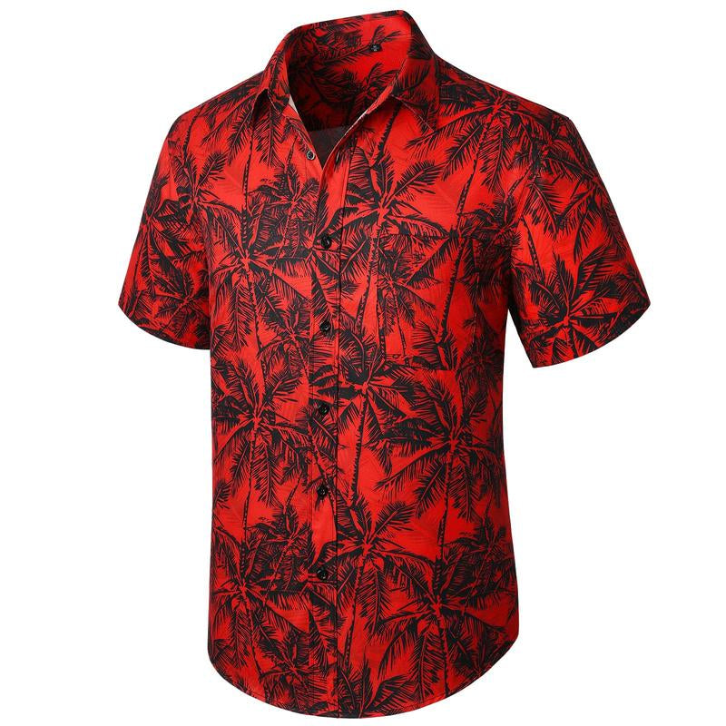 Hawaiian Shirt for Men Short Sleeve Button down Shirt Men Casual Summer Tropical Beach Aloha Shirts for Men Hawaii Party