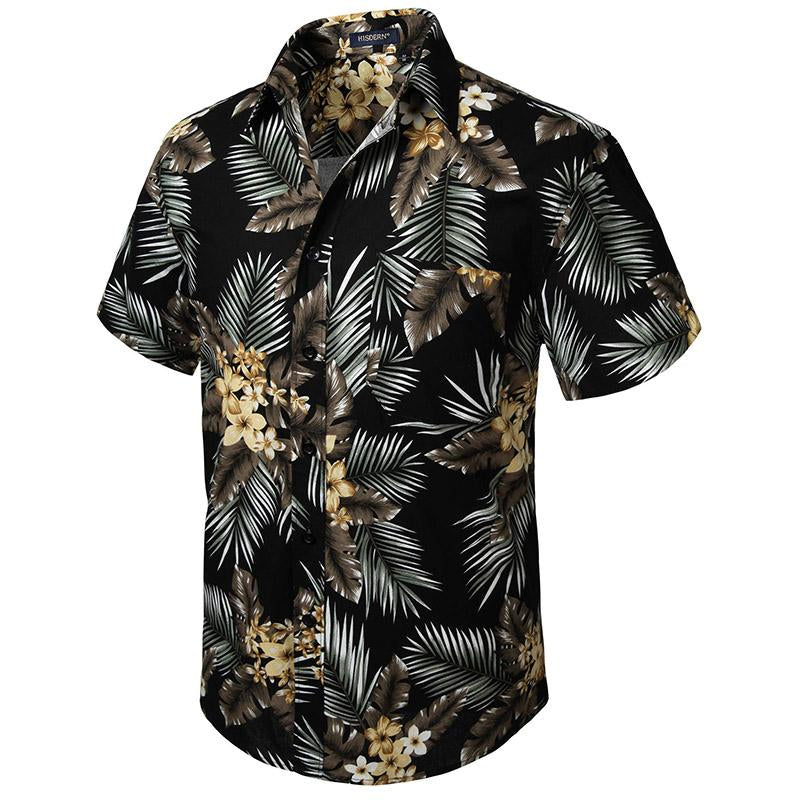 Hawaiian Shirt for Men Short Sleeve Button down Shirt Men Casual Summer Tropical Beach Aloha Shirts for Men Hawaii Party