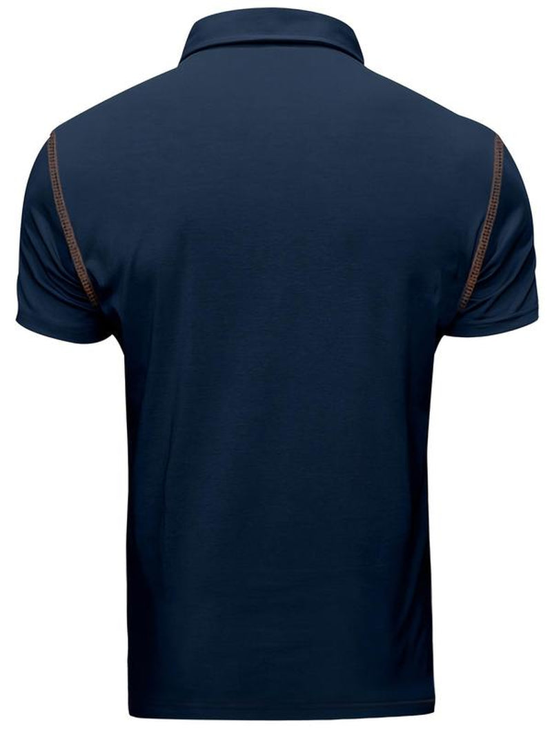 Men'S Regular Fit Short Sleeve Top, Casual Buttons Collared Top for Outdoor Sports, Polo Shirts Men, Fashion Men'S Clothes for All Seasons