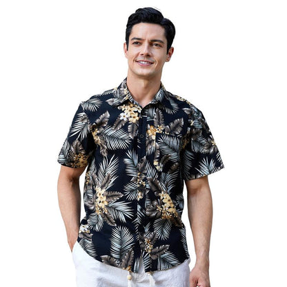 Hawaiian Shirt for Men Short Sleeve Button down Shirt Men Casual Summer Tropical Beach Aloha Shirts for Men Hawaii Party