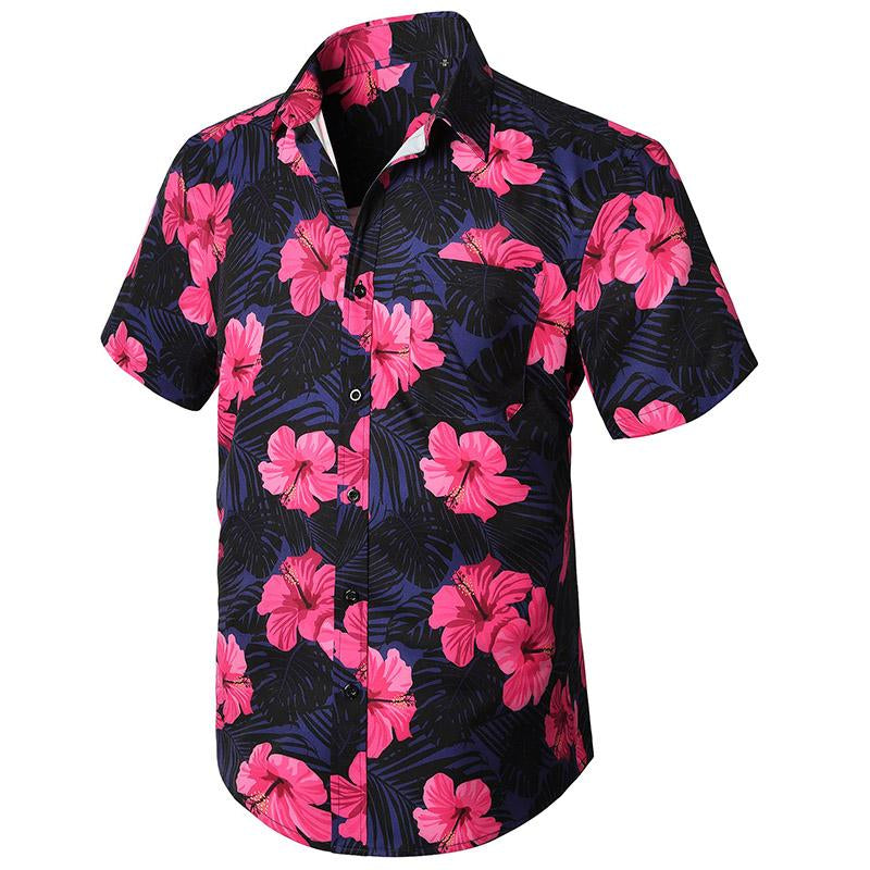 Hawaiian Shirt for Men Short Sleeve Button down Shirt Men Casual Summer Tropical Beach Aloha Shirts for Men Hawaii Party